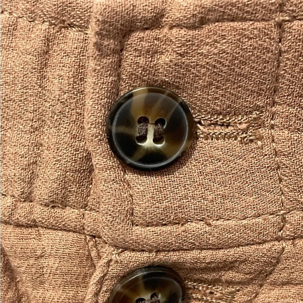 Madewell Plus Cotton-Linen Pull-On High-Rise Tapered Pants Button-Front Edition - Picture 8 of 11